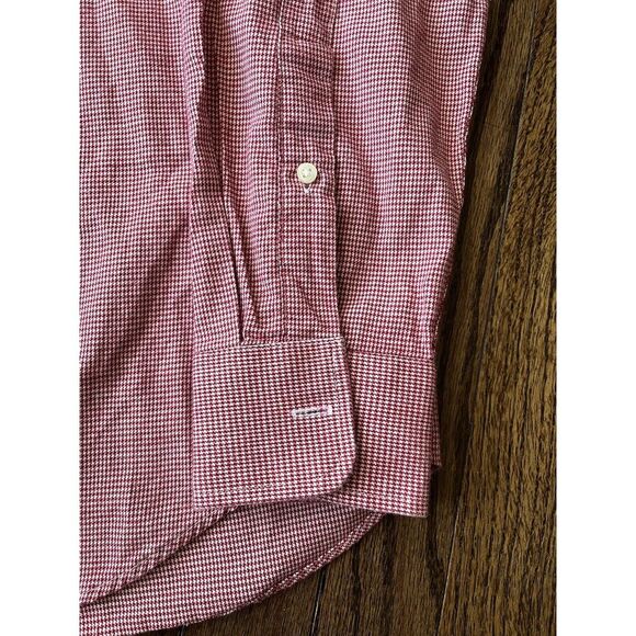 Banana Republic Shirt Mens Medium Standard Fit Red Excellent Condition - Picture 3 of 9